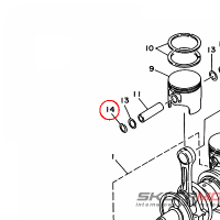 YAMAHA - bagaznik nr: 934502105300