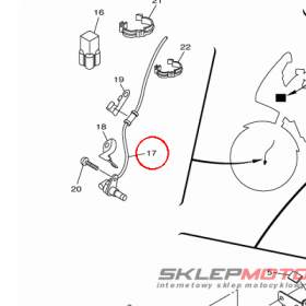 YAMAHA - WHEEL SENSOR ASSY, FRONT nr: 5D0859700000