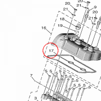 YAMAHA - uszczelka pokrywy zaw. nr: BG4111930000