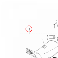 YAMAHA - SINGLE SEAT ASSY nr: BW3F47100000