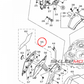 YAMAHA - SCOOP &amp; GUIDE AIR nr: B9TXF13A00P5