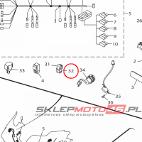 YAMAHA - HOLDER, RELAY nr: 5JJ819520000