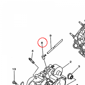 YAMAHA - ZLACZKA MET. nr: 120153710000