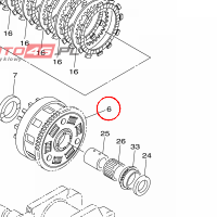 YAMAHA - KOSZ SPRZEGLA nr: 3D8161502000