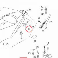 YAMAHA - BOLT SEAT FITTING nr: 1SDF47390000