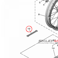 YAMAHA - KLUCZ PLASKI nr: 1RH281660000