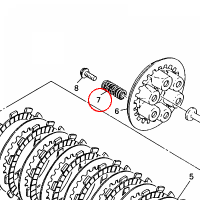 YAMAHA - sprezyna nr: 90501234L300