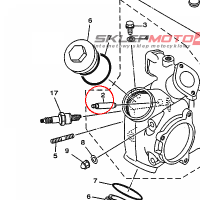 YAMAHA - PROWADNICA ZAWORU nr: 3UH111330100