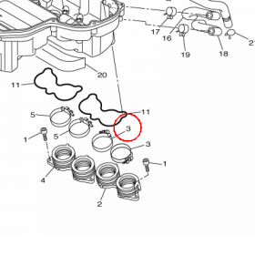 YAMAHA - UCHWYT PRZEW. nr: 904505600700