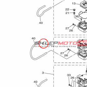 YAMAHA - CARBURETOR ASSY 2 nr: 69H149020200