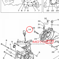 YAMAHA - BAGNET OLEJOWY nr: 2DPE53620000