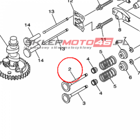 YAMAHA - zawor dolot. nr: 67D121110000