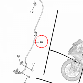 YAMAHA - WHEEL SENSOR ASSY, FRONT nr: BN6859700000