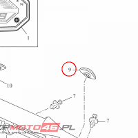 YAMAHA - NAKLADKA PLAST. nr: B4TF83490000