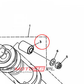 YAMAHA - TULEJKA nr: 1M1222160000