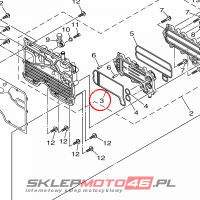 YAMAHA - USZCZELKA nr: 6EY135560000