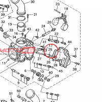 YAMAHA - HOLDER nr: 4KM142610100