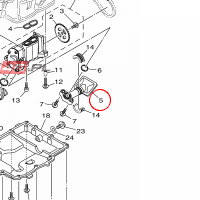 YAMAHA - OIL PIPE COMP. 1 nr: 6EY134050000