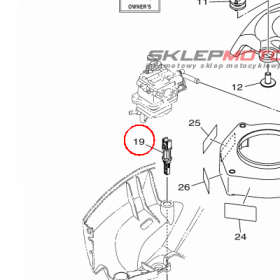 YAMAHA - SHAFT, COCK nr: 6EGF45540000