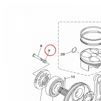 YAMAHA - sprezyna nr: 90501070A200