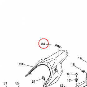 YAMAHA - EMBLEMAT nr: 1D22153A7000