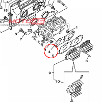 YAMAHA - USZCZELKA nr: 66E135560000