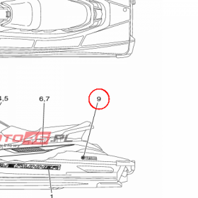 YAMAHA - MARK, YAMAHA 3 nr: F3JU41160100