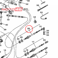 YAMAHA - CABLE, STEERING nr: F1S614810000