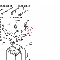 YAMAHA - COVER, LEAD WIRE nr: 5NDH21190000