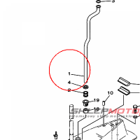 YAMAHA - TUBE, WATER 1 nr: 67C443610000