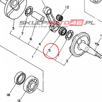 YAMAHA - lozysko nr: 93310320T300