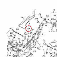 YAMAHA - COVER nr: 2DPF172W0100