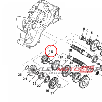 YAMAHA - kolo zebate nr: 4YVE72610000