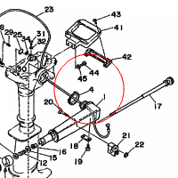 YAMAHA - tulejka nr: 9038643M7900