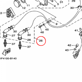 YAMAHA - CEWKA ZAPL. nr: 64X855700100