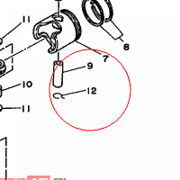 YAMAHA - PIERSCIEN ZABEZP. nr: 6H4116340100