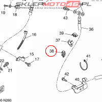 YAMAHA - OPASKA ZACISKOWA nr: 904644817400