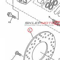 YAMAHA - TARCZA HAM. nr: 5GM2582W0000