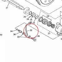 YAMAHA - PIPE, CLUTCH nr: 1FK1638A0000