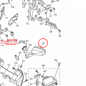 YAMAHA - lusterko nr: 3P62628010P5