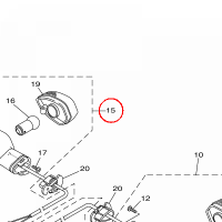 YAMAHA - KIERUNKOWSKAZ nr: BR5H33400000