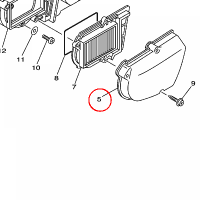 YAMAHA - DUCT, AIR nr: 5GM154710000