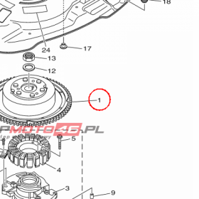 YAMAHA - WIRNIK nr: 68V814500000