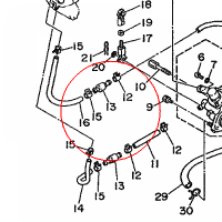 YAMAHA - ZAWOR nr: 6J8131830000