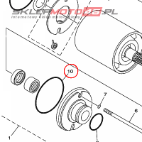 YAMAHA - USZCZELKA nr: 4H7818445000