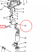 YAMAHA - DAMPER, PUMP nr: 68V137810000