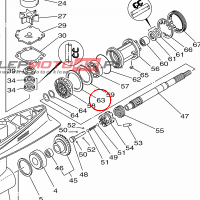 YAMAHA - PRZEKLADKA nr: 6L6455771000