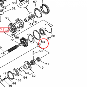 YAMAHA - PRZEKLADKA nr: 6L6455774000