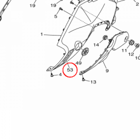 YAMAHA - GRAPHIC, 1 nr: BAT217F15000