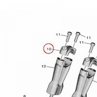 YAMAHA - UCHWYT KIER. nr: B7N234410000